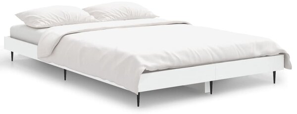 Bed Frame without Mattress White 120x190 cm Small Double Engineered Wood