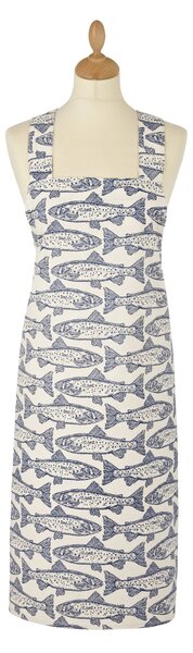 Ulster Weavers Salmon Apron Blue, Pink and Orange