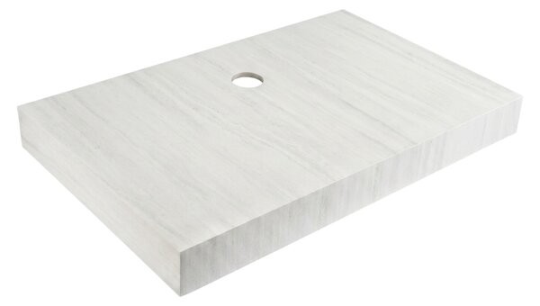 Wall-hung washbasin with a shelf Rea Apollo Muralto Roma 80