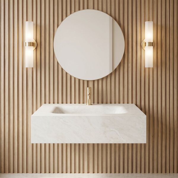 Wall-hung washbasin REA Apollo Muralto Roma 80