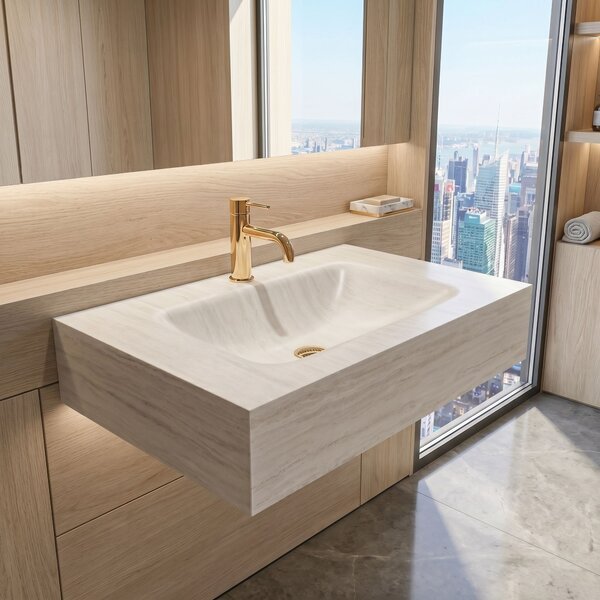 Wall-hung washbasin REA Apollo Muralto Roma 80