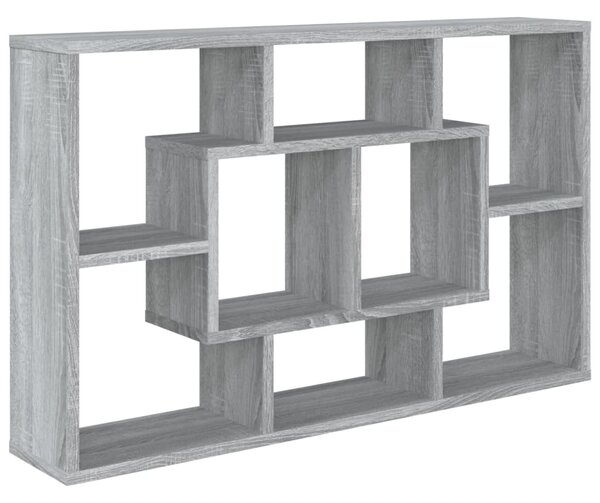 Wall Shelf Grey Sonoma 85x16x52.5 cm Engineered Wood