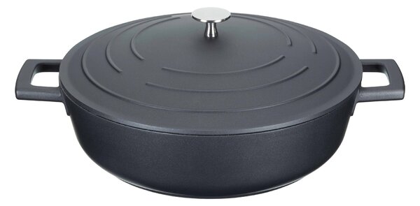 MasterClass Shallow 28cm Casserole Dish Black