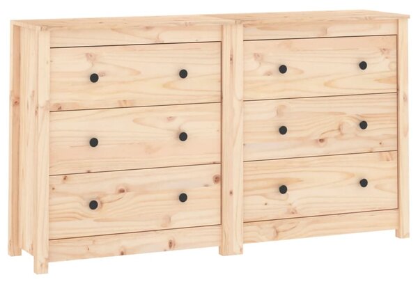 Sideboard 140x35x80 cm Solid Wood Pine