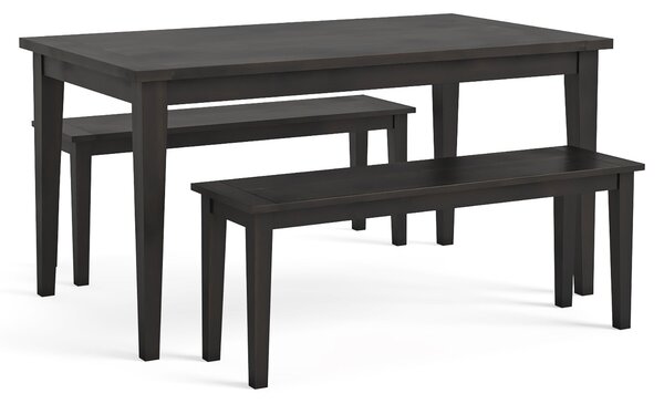 Elise Acacia 150cm Dining Set in Black or Grey | Roseland Furniture