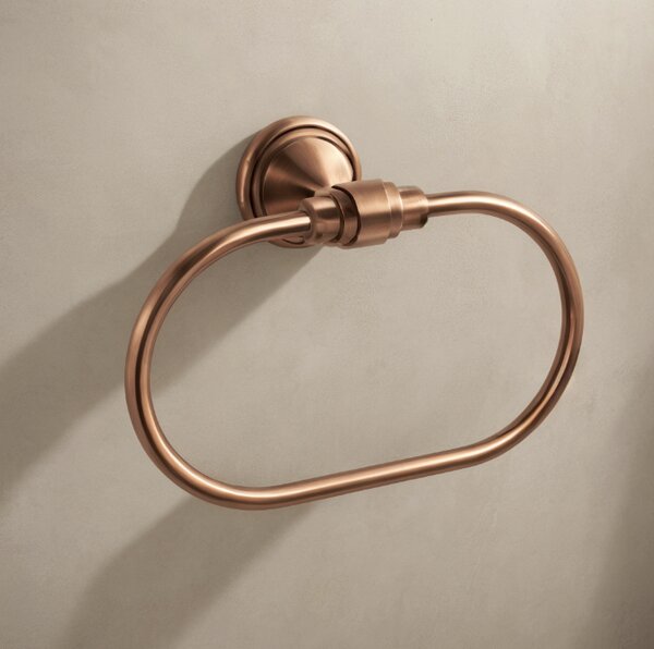 Bathroom hanger RING 16101 Aristo Brushed copper