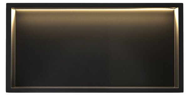 Bathroom shelf LED 30x60 black