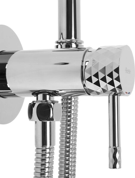 Bidet faucet Lungo Loop Diamond Chrome