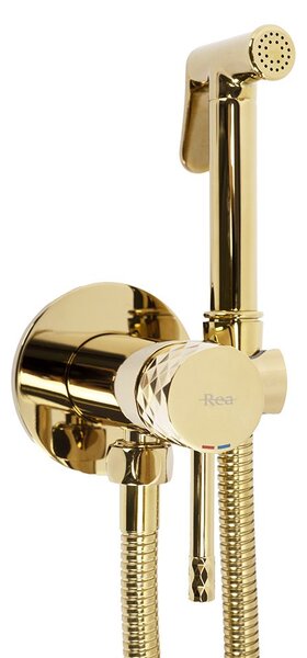 Bidet faucet Lungo Loop Diamond Gold