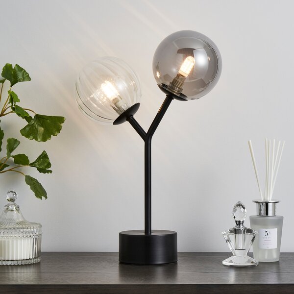 Nila 2 Light Table Lamp Black