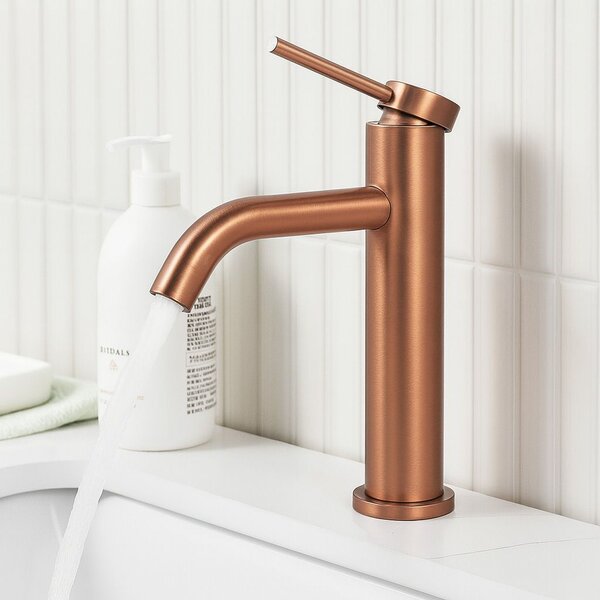 Bathroom faucet Rea CLIF Brush Copper Low
