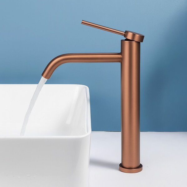 Bathroom faucet Rea CLIF Brush Copper HIGH