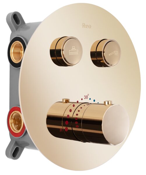 Built-in shower set Rea LUNGO GOLD BOX