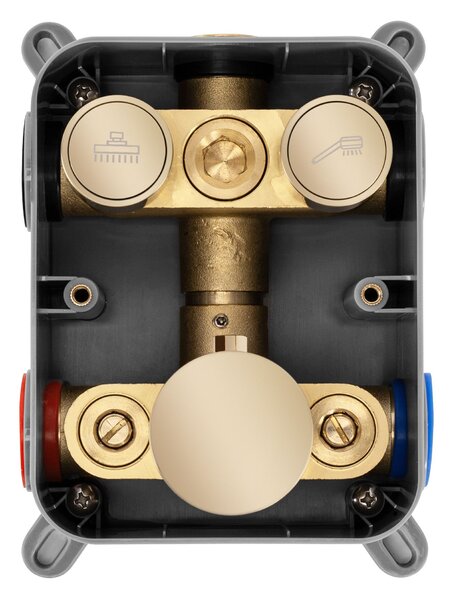 Built-in shower set Rea LUNGO GOLD BOX