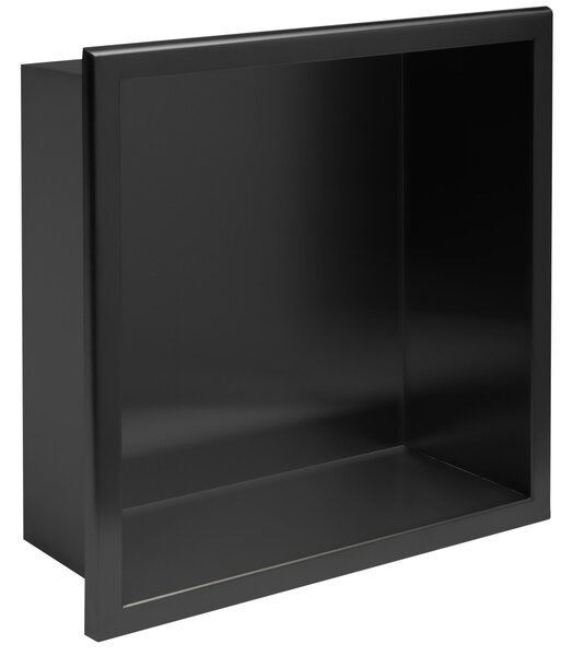 Bathroom shelf 30x30 matte black