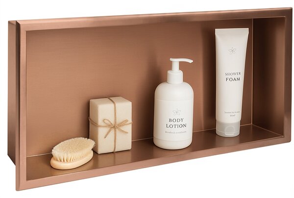 Bathroom shelf 30x60 brush copper