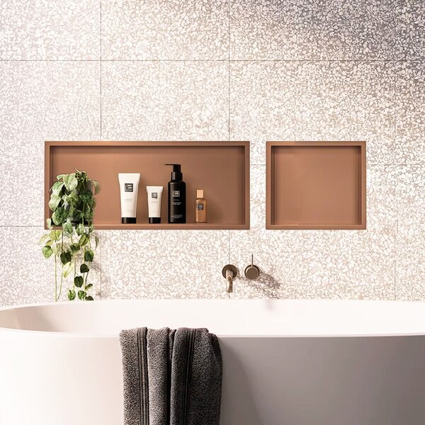 Bathroom shelf 30x60 brush copper