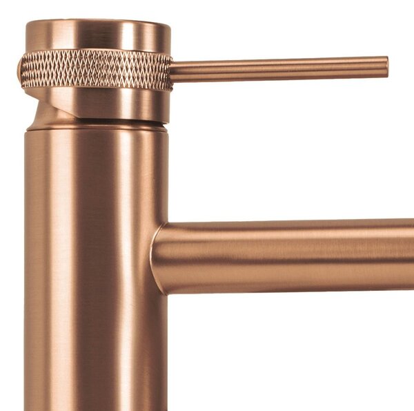 Bathroom faucet Rea Lungo Grip Brush Copper low