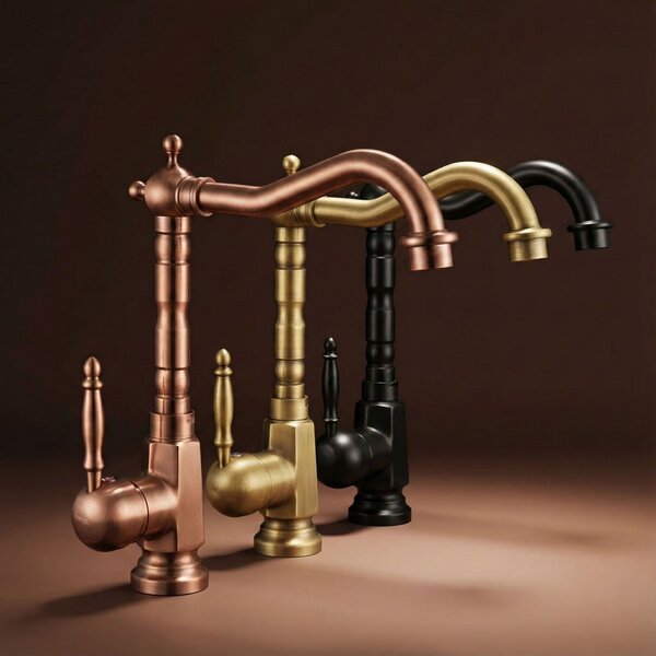 Bathroom faucet Rea Bona Brush Copper High