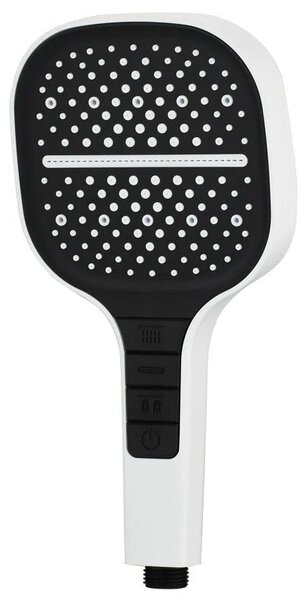 Showery® 7 Mode Water Saving Piano Shower Head, White