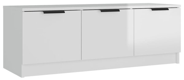 TV Cabinet High Gloss White 102x35x36.5 cm Engineered Wood