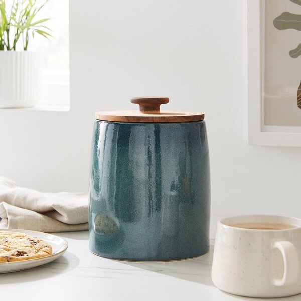 Montreal Stoneware Kitchen Canister Blue