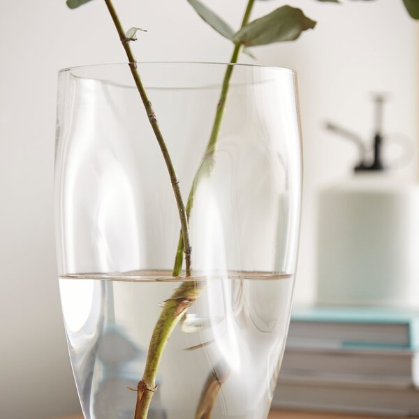 Dimpled Texture Glass Vase