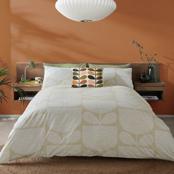 Orla Kiely Block Garden Duvet Cover Bedding Set Cream