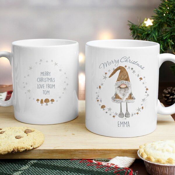 Personalised Gnome Mug White