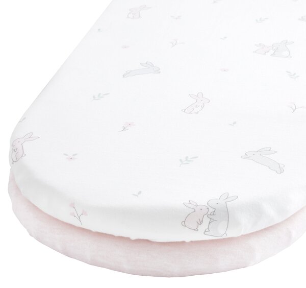 Pack of 2 Jersey Pink Bunny Fitted Sheets