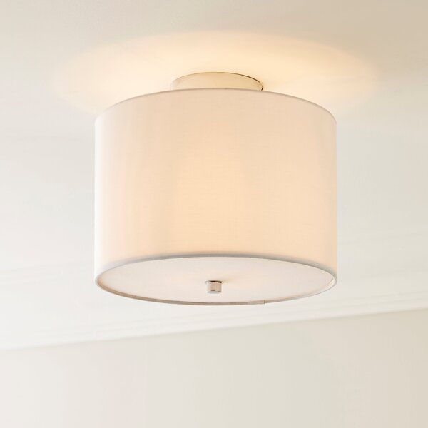 Prescot Flush Light Ceiling Fitting White