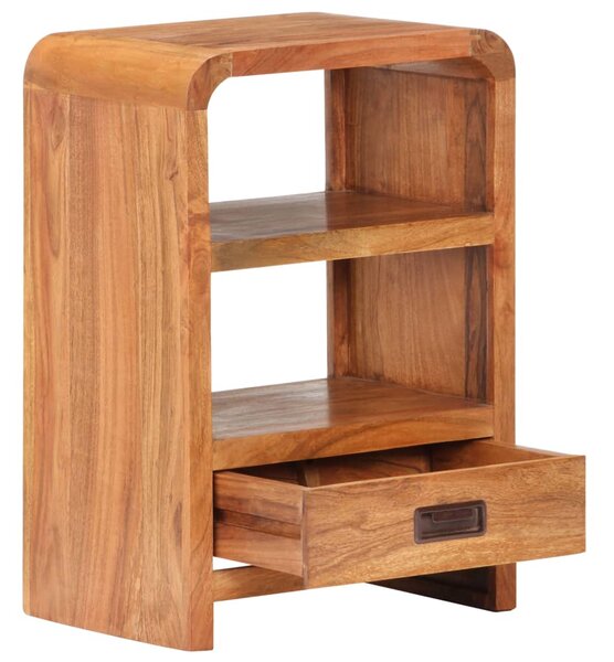 Bedside Table 40x30x60 cm Solid Acacia Wood Honey Finish