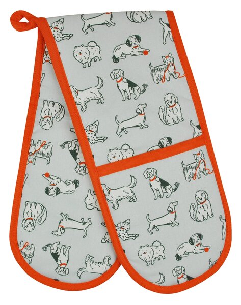 Pet Double Oven Glove Silver