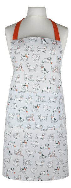 Pet Apron Silver/Red