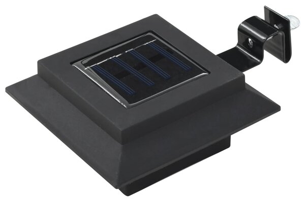 Outdoor Solar Lamps 6 pcs LED Square 12 cm Black