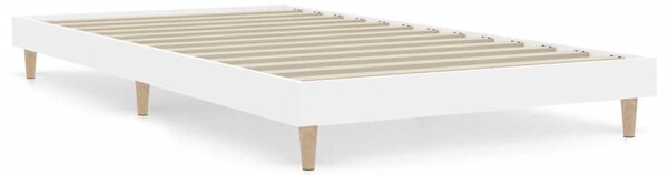 Bed Frame without Mattress White 90x200 cm Engineered Wood