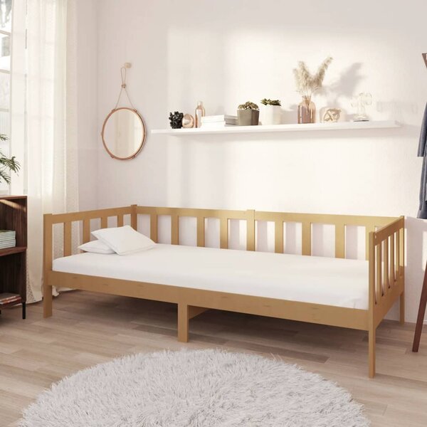 Day Bed without Mattress Honey Brown Solid Wood Pine 90x200cm