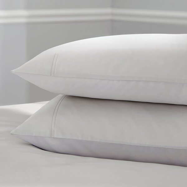 Dorma Tencel Standard Pillowcase Grey