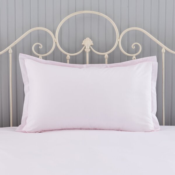 Plain 100% Cotton Oxford Pillowcase Pink