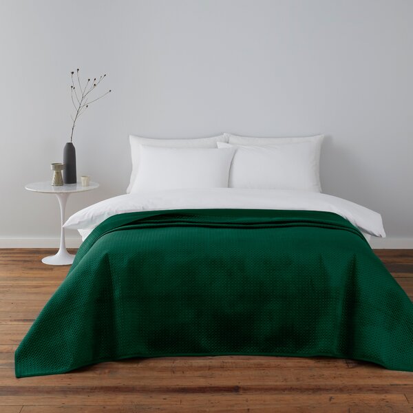 Emerald Pinsonic Bedspread Green