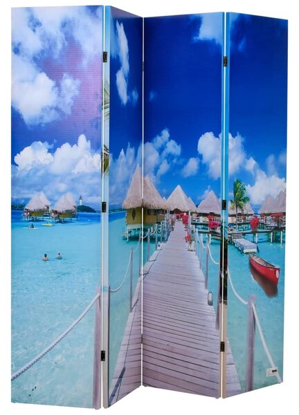 Folding Room Divider 160x170 cm Beach