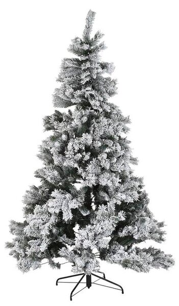 Christmas Tree DKD Home Decor White Green Metal Polyethylene Snowfall 130 x 130 x 218 cm