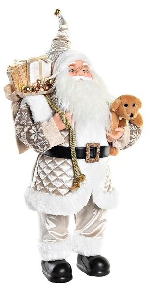 Decoration DKD Home Decor Father Christmas Grey PVC 37 x 20 x 60 cm