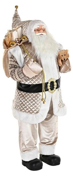 Decoration DKD Home Decor Father Christmas Grey PVC 60 x 50 x 124 cm