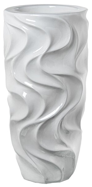 Vase Alexandra House Living White Ceramic 33 x 70 x 33 cm