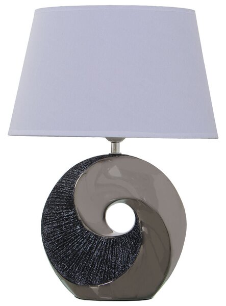 Desk lamp Alexandra House Living Black Grey Multicolour Silver Ceramic 40 W 32 x 44 x 20 cm