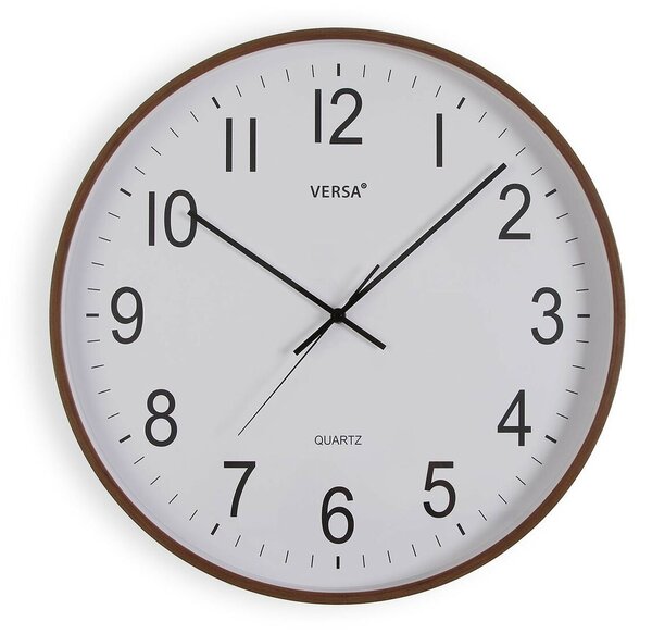 Wall Clock Versa Plastic Quartz MDF Wood 5,2 x 50 x 50 cm