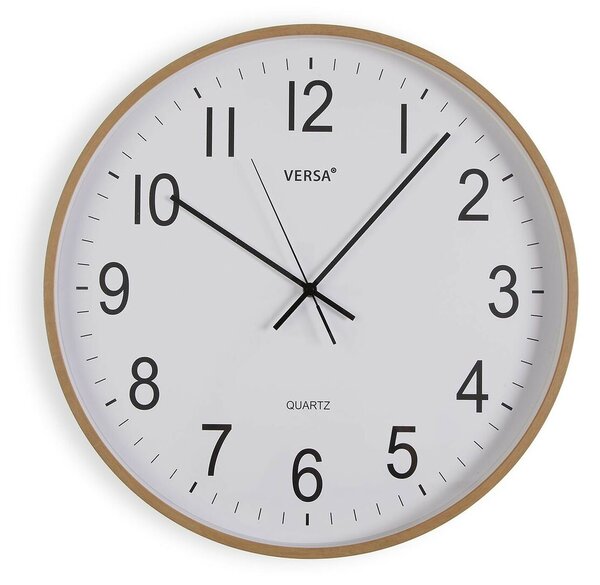 Wall Clock Versa Plastic Quartz MDF Wood 5,2 x 50 x 50 cm