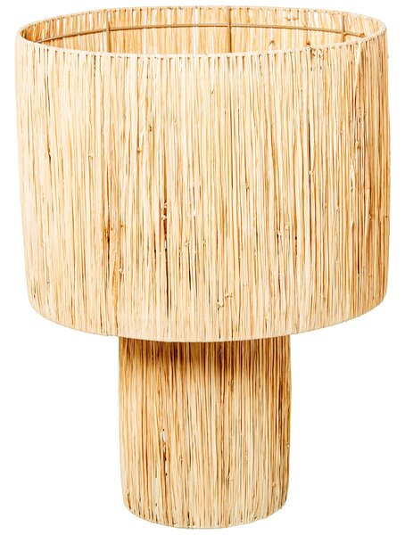 Desk lamp Alexandra House Living Beige Natural wicker Rattan Natural Fibre 40 W 40 x 55 x 40 cm