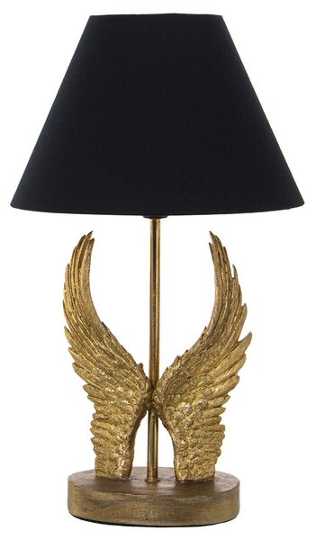 Desk lamp Alexandra House Living Black Gold Golden Plastic 40 W 26 x 44 x 26 cm Wings